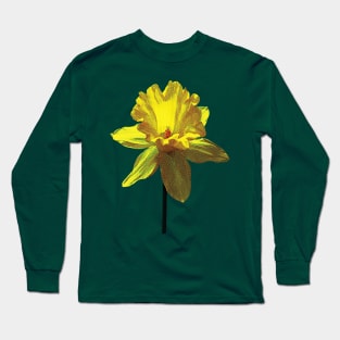 Daffodils - Daffodil Looking Up Long Sleeve T-Shirt